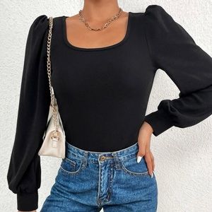 Two shein long sleeve shirts and black long dress pants bundle FOR ONE !